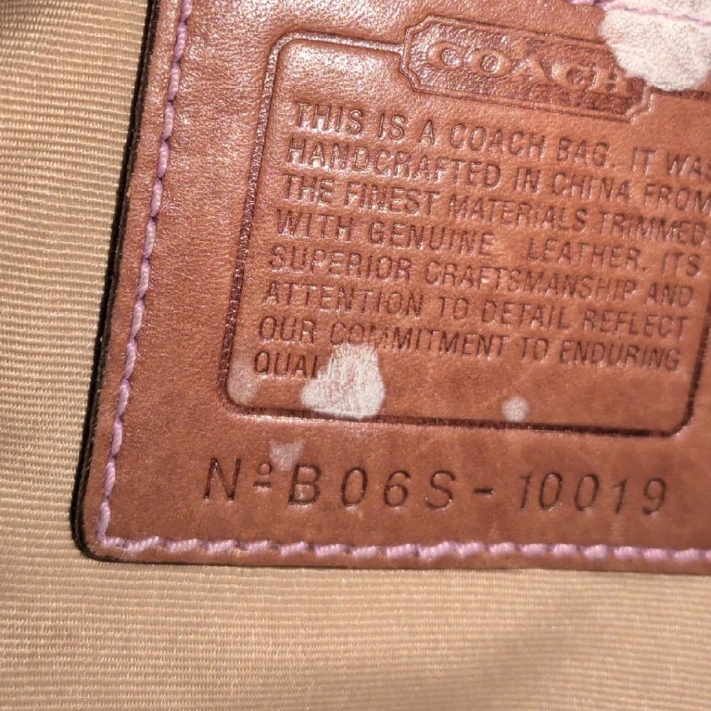 Coach Patchwork Shoulder Bag in Beige, Taupe & Cream - Picture 4 of 5